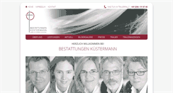Desktop Screenshot of bestattungen-kuestermann.de