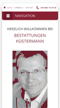 Mobile Screenshot of bestattungen-kuestermann.de